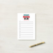 Kerstchecklist Boston Terrier Mom Post-it® Notes (Op bureau)
