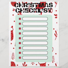 kerstchecklist flyer