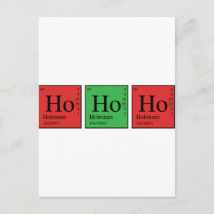 Kerstchemie Feestdagenkaart