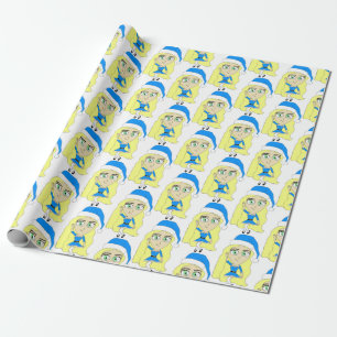 Kerstchibi Cadeaupapier