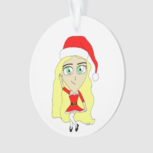 Kerstchibi Ornament (voorkant)