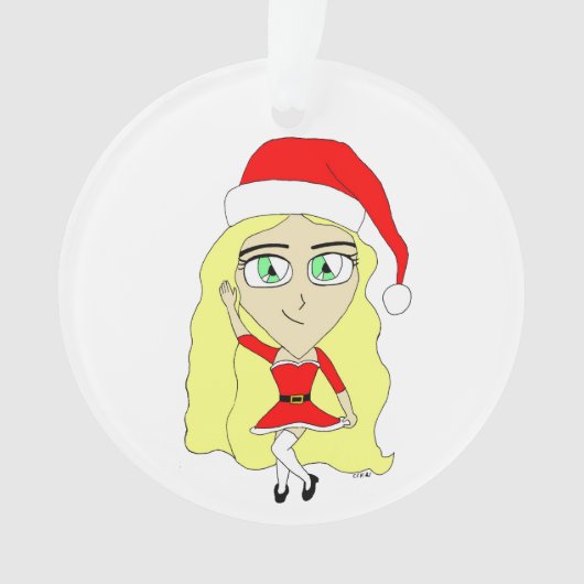 Kerstchibi Ornament (voorkant)