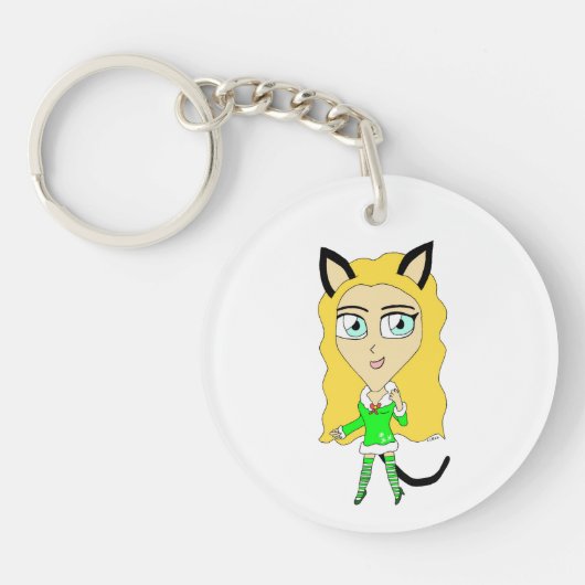 Kerstchibi Sleutelhanger (Voorkant)