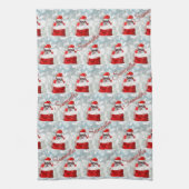 Kerstchihuahua-hondenhanddoek Theedoek (Verticaal)