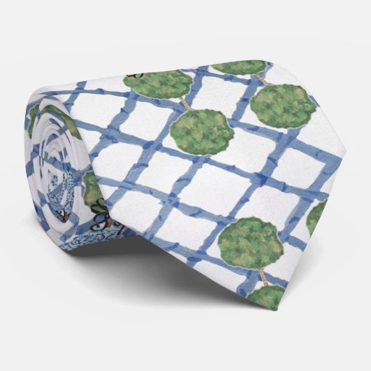 KerstChinoiserie Bamboe Topiaries Ne Stropdas (Opgerold)