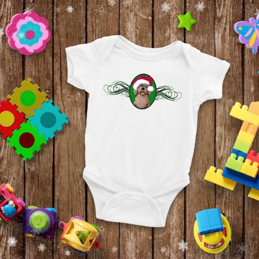 kerstchocolade Doodle Baby Bodysuit