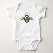 kerstchocolade Doodle Baby Bodysuit (Voorkant)