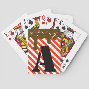 Kerstchocolade druppel pepermunt snoepjes xmas c pokerkaarten
