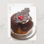 kerstchocolade feestdagenkaart (Voorkant / Achterkant)