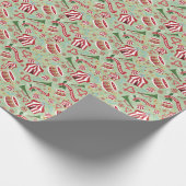 kerstcircus cadeaupapier (Hoek)