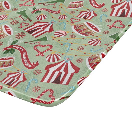 kerstcircus snijplank (Hoek)