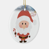 kerstcirkel Ornament, kerstman Keramisch Ornament (Rechts)