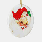 kerstcirkel Ornament, kerstman Keramisch Ornament (Rechts)