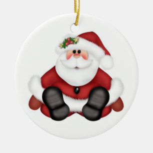 kerstcirkel Ornament/kerstman Keramisch Ornament