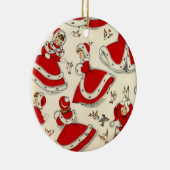 kerstcirkelversiering keramisch ornament (Rechts)