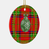 kerstcirkelversiering keramisch ornament (Rechts)