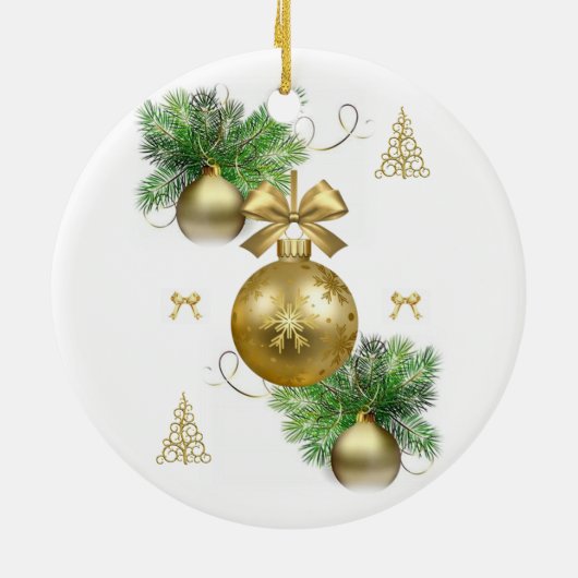 kerstcirkelversiering keramisch ornament (Achterkant)