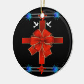 kerstcirkelversiering keramisch ornament (Links)