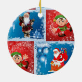 kerstcirkelversiering keramisch ornament (Achterkant)