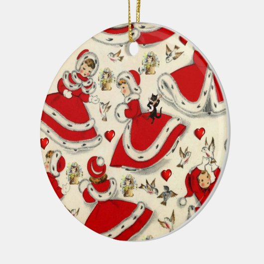 kerstcirkelversiering keramisch ornament (Links)