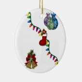 kerstcirkelversiering keramisch ornament (Rechts)