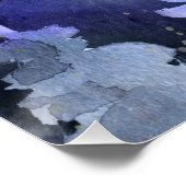 Kerstcitaat Blauw poster Perfect Poster (Hoek)