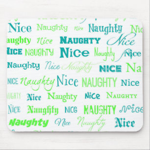 kerstcitaat Fun Naughty of Nice Muismat