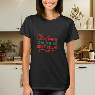 Kerstcitaat grappig dieet t-shirt