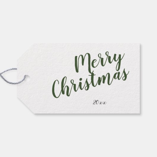 Kerstcitaat/Typografie/Gepersonaliseerd Cadeaulabel (Achterkant Horizontaal)
