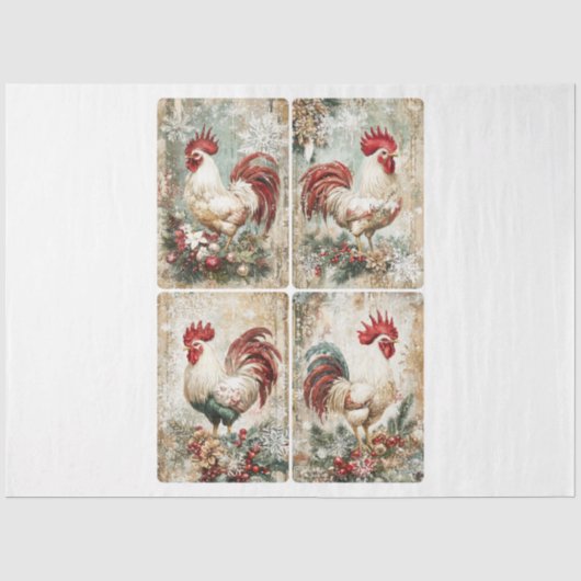 Kerstcluckers Tissuepapier (Voorkant)
