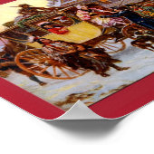 Kerstcoach 1795 van Jean Leon Ferris Print (Hoek)