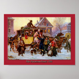 Kerstcoach 1795 van Jean Leon Ferris Print