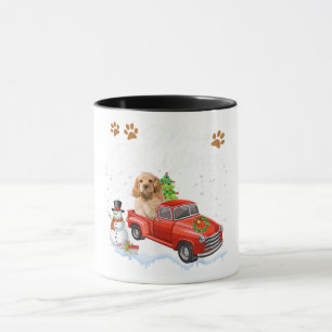 KerstCocker Spaniel Dog Funny Xmas Truck Dog Mok