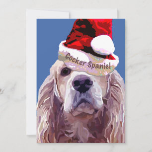 kerstCocker Spaniel Grt Card Pack Feestdagenkaart