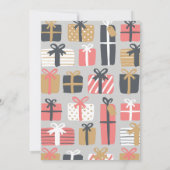 Kerstcocktail feestuitnodiging Schattigee geschenk Kaart (Achterkant)