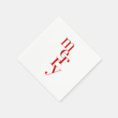 Kerstcocktail servetten | vrolijk (Hoek)