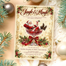Kerstcocktailfeest met Jingle & Mingle Kerstman