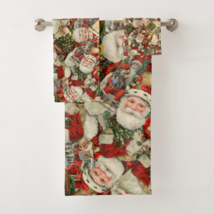 kerstcollage bad handdoek