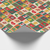 kerstcollage cadeaupapier (Hoek)