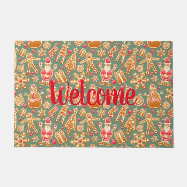 kerstcollage deurmat (Voorkant)