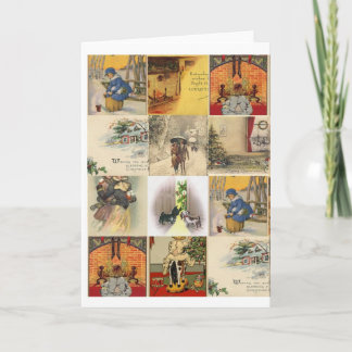 kerstcollage feestdagen kaart