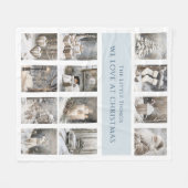 Kerstcollage Fleece Deken (Voorkant (Horizontaal))