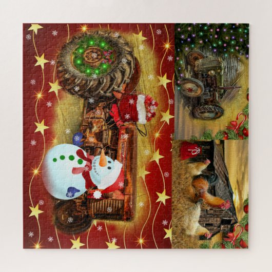 kerstcollage legpuzzel (Horizontaal)