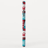 Kerstcollage (rood/blauw) Case-Mate iPhone case (Achterkant/rechts)