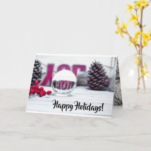 Kerstcollectie Joy Glass Ball Kaart