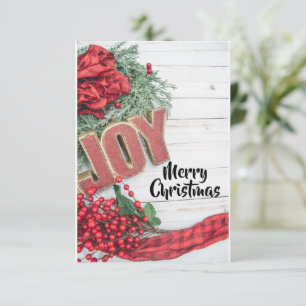 Kerstcollectie 'Joy & Wreath' Kaart