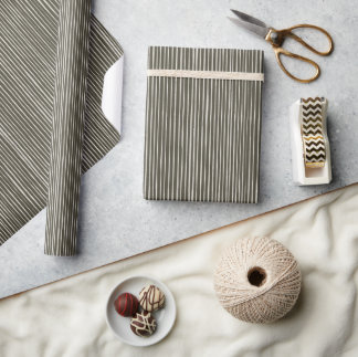 kerstCollectie | Stripes Green, Red, Gold Cadeaupapier