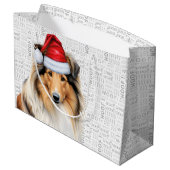Kerstcollie Hondenliefhebber Wof Wordvakantie Groot Cadeauzakje (Achterkant Gekanteld)