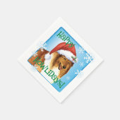 KerstCollie Napkins Servet (Hoek)