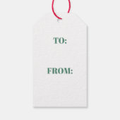 Kerstconfetti vrolijk & fel cadeaulabel (Achterkant)